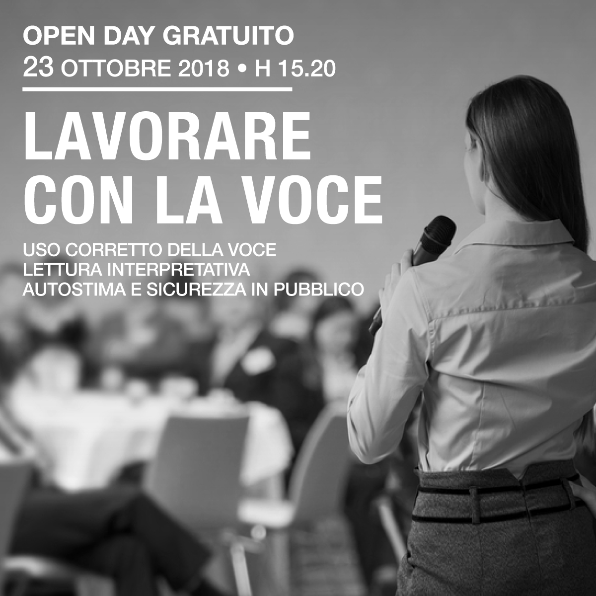Lavorare con la voce - open day gratuito